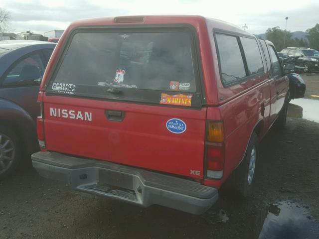 1N6SD16S1TC367095 - 1996 NISSAN TRUCK KING RED photo 4