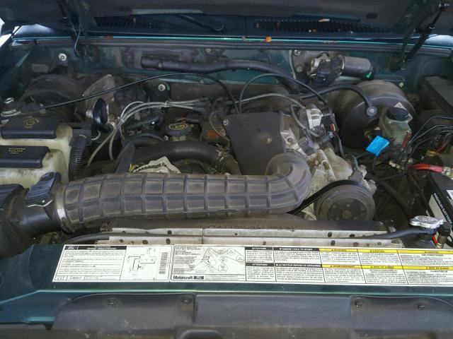 1FMZU73XXYZA52431 - 2000 FORD EXPLORER X GREEN photo 10