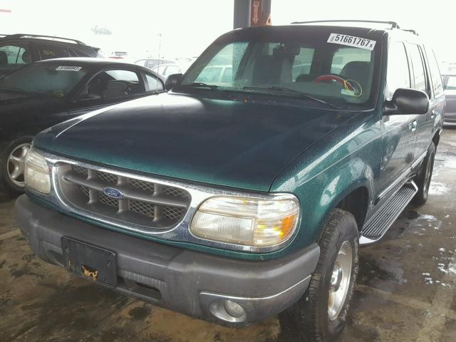 1FMZU73XXYZA52431 - 2000 FORD EXPLORER X GREEN photo 2