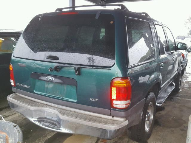 1FMZU73XXYZA52431 - 2000 FORD EXPLORER X GREEN photo 4