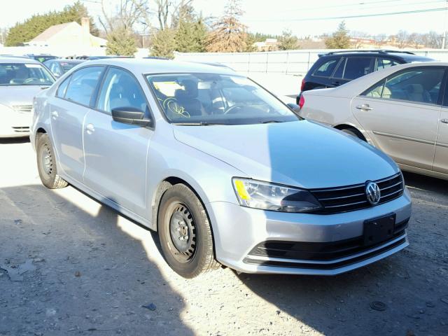 3VW2K7AJ9FM326501 - 2015 VOLKSWAGEN JETTA BASE SILVER photo 1