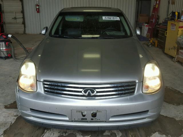 JNKCV51E03M332523 - 2003 INFINITI G35 SILVER photo 9