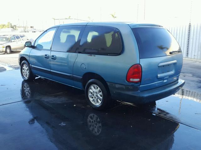 2P4GP44R9XR160741 - 1999 PLYMOUTH GRAND VOYA BLUE photo 3