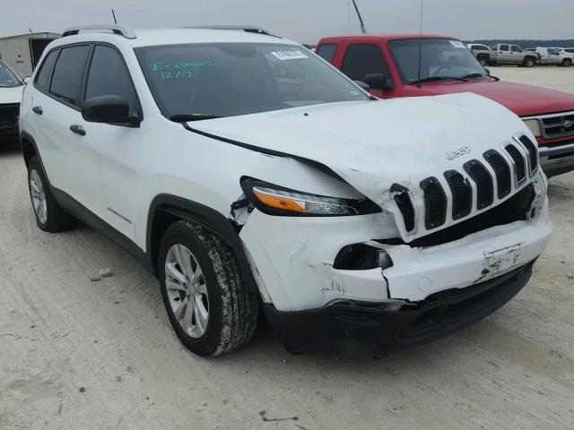 1C4PJLAB2FW628323 - 2015 JEEP CHEROKEE S WHITE photo 1