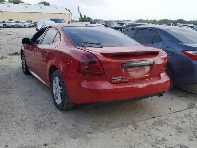 2G2WP552881138273 - 2008 PONTIAC GRAND PRIX წითელი ფოტო 3