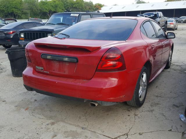 2G2WP552881138273 - 2008 PONTIAC GRAND PRIX წითელი ფოტო 4