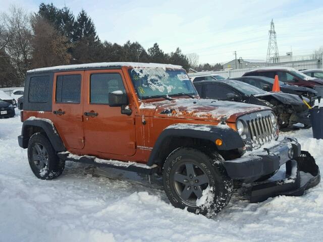 1J4BA3H18AL188944 - 2010 JEEP WRANGLER U ORANGE photo 1