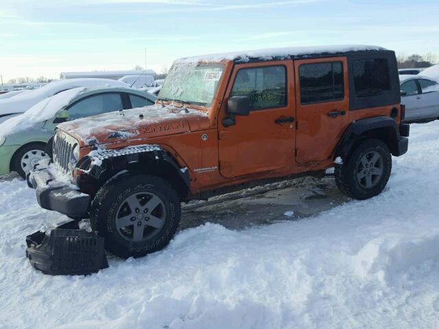 1J4BA3H18AL188944 - 2010 JEEP WRANGLER U ORANGE photo 2