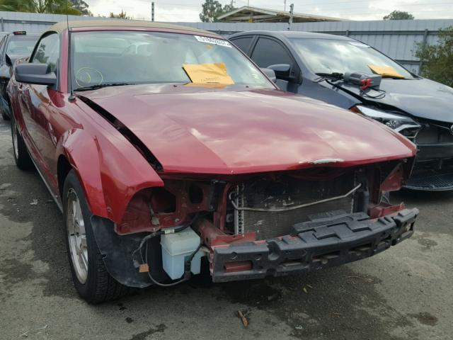 1ZVFT84N475244279 - 2007 FORD MUSTANG RED photo 1