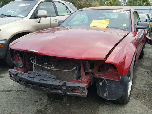 1ZVFT84N475244279 - 2007 FORD MUSTANG RED photo 2