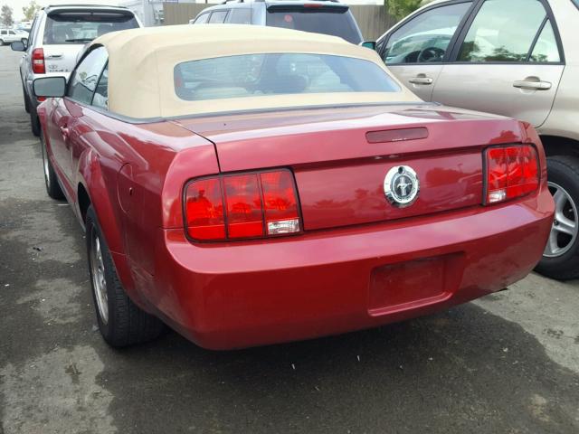 1ZVFT84N475244279 - 2007 FORD MUSTANG RED photo 3