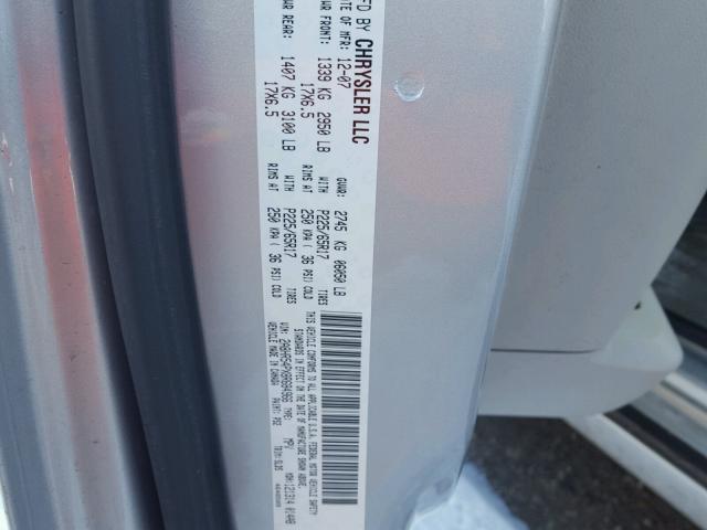 2A8HR54PX8R684966 - 2008 CHRYSLER TOWN & COU SILVER photo 10