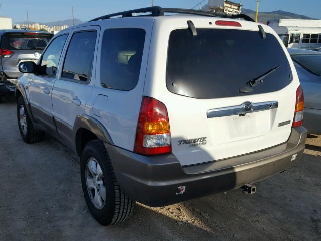 4F2YU09152KM23151 - 2002 MAZDA TRIBUTE LX WHITE photo 3