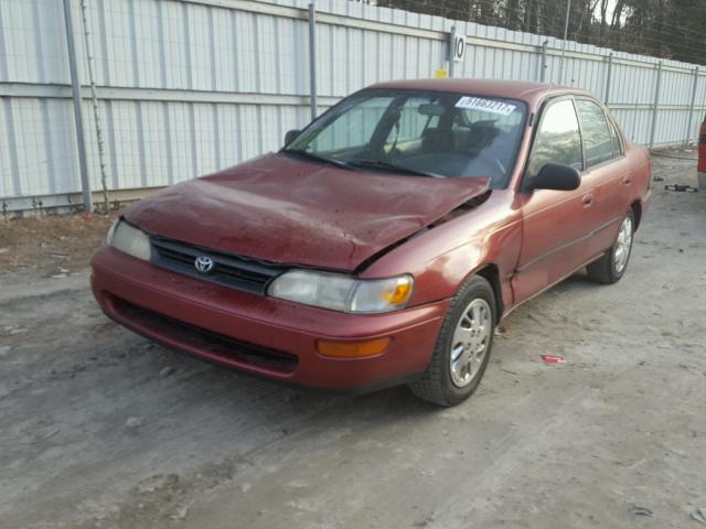 1NXAE09E5PZ066210 - 1993 TOYOTA COROLLA LE RED photo 2