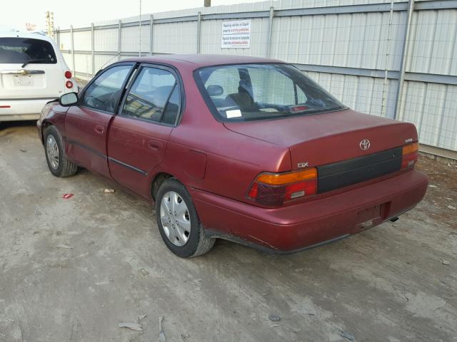 1NXAE09E5PZ066210 - 1993 TOYOTA COROLLA LE 红色 照片 3