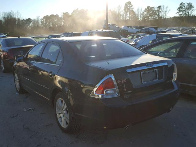 3FAFP08116R176606 - 2006 FORD FUSION SEL BLACK photo 3