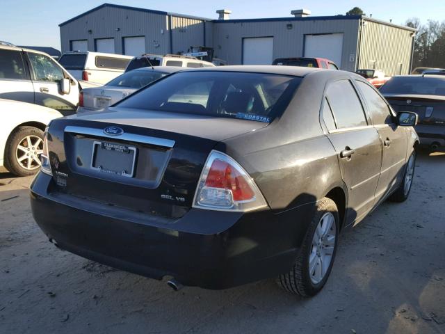 3FAFP08116R176606 - 2006 FORD FUSION SEL BLACK photo 4