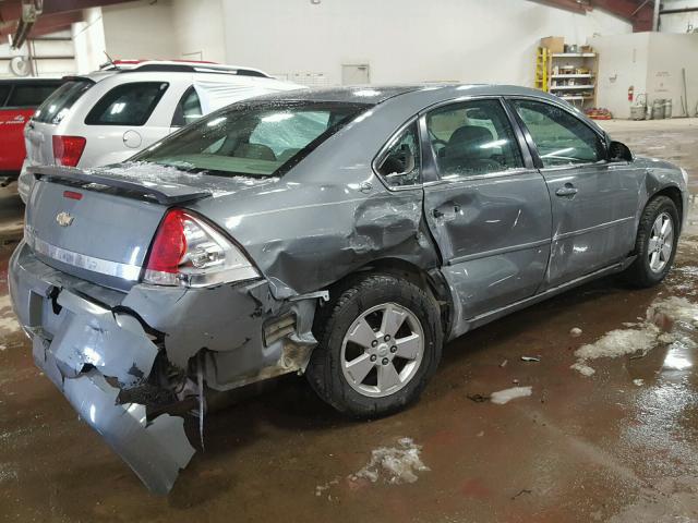 2G1WT58N389114194 - 2008 CHEVROLET IMPALA LT GRAY photo 4