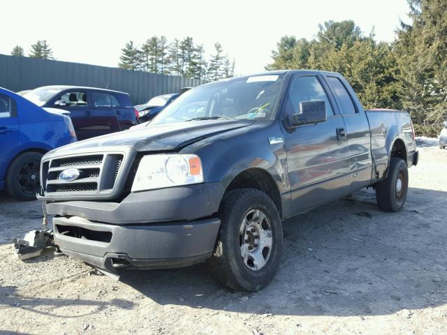 1FTRX14W76NA92324 - 2006 FORD F150 GREEN photo 2