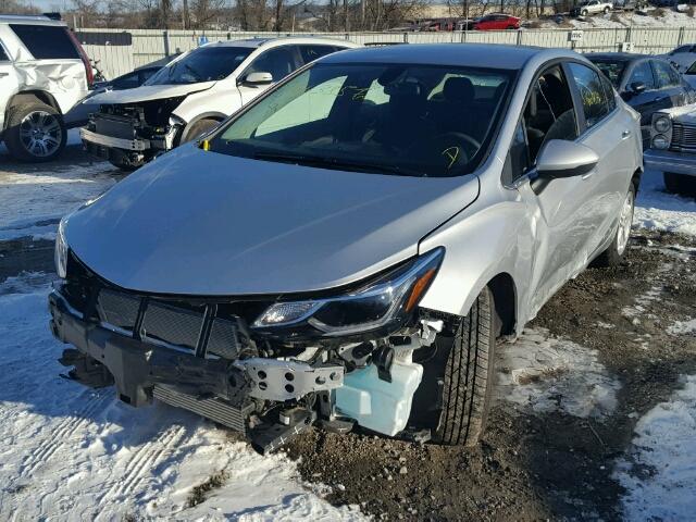 1G1BE5SM6H7238678 - 2017 CHEVROLET CRUZE LT SILVER photo 2