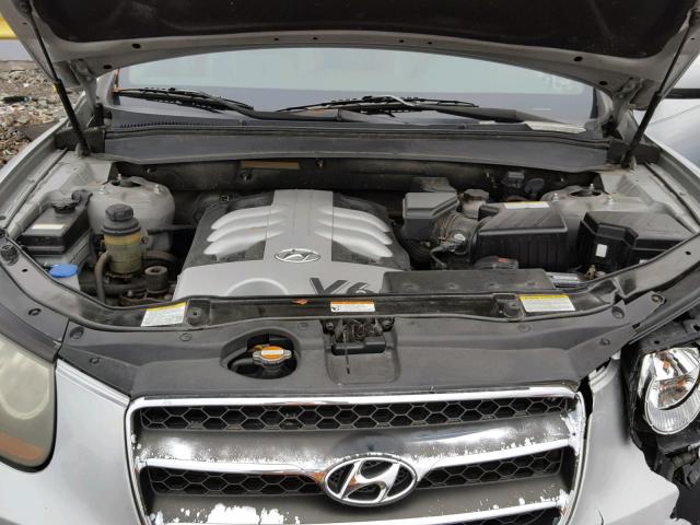 5NMSH13E27H004107 - 2007 HYUNDAI SANTA FE S SILVER photo 7