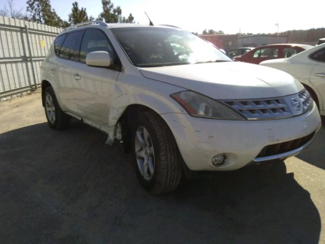 JN8AZ08W46W542490 - 2006 NISSAN MURANO SL WHITE photo 1