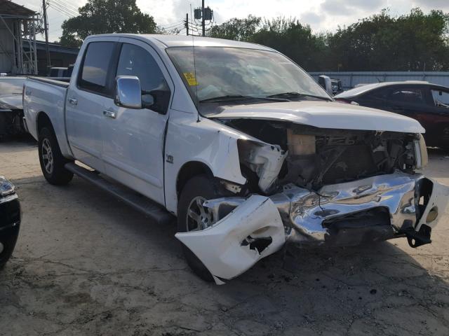 1N6AA07B44N520183 - 2004 NISSAN TITAN XE WHITE photo 1