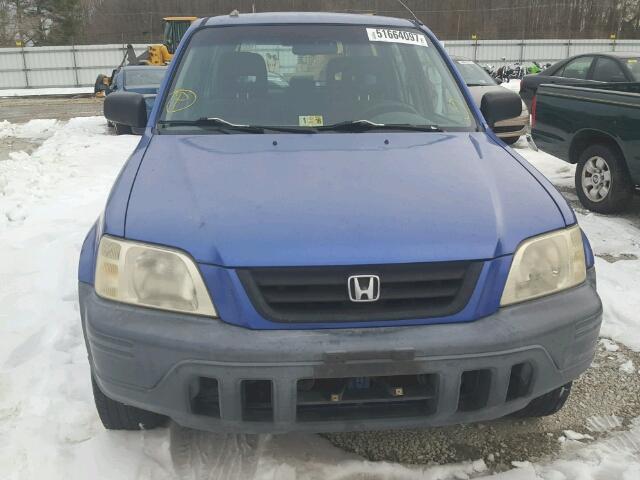 JHLRD28421C007470 - 2001 HONDA CR-V LX BLUE photo 9