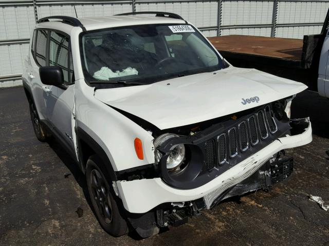 ZACCJAAB7HPE75733 - 2017 JEEP RENEGADE S WHITE photo 1