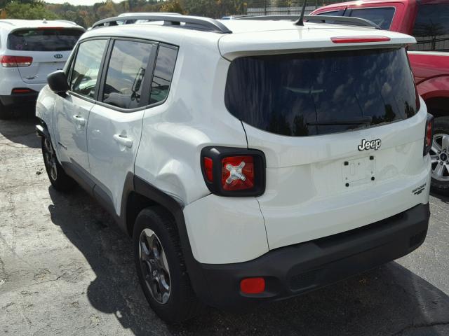 ZACCJAAB7HPE75733 - 2017 JEEP RENEGADE S WHITE photo 3