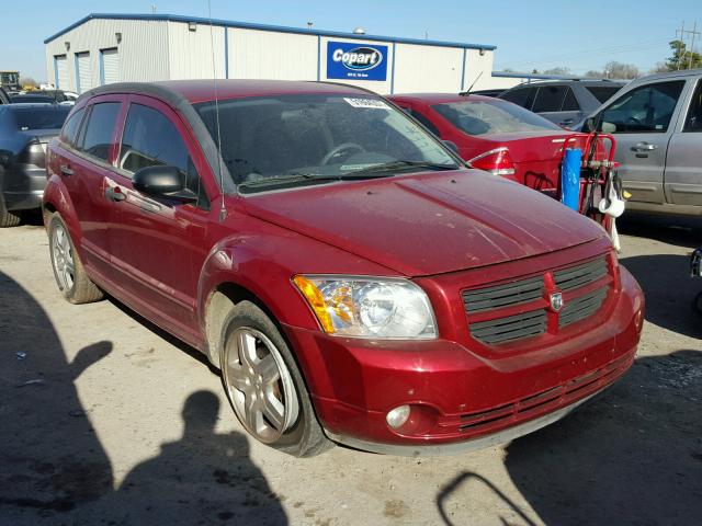 1B3HB48B57D226484 - 2007 DODGE CALIBER SX RED photo 1