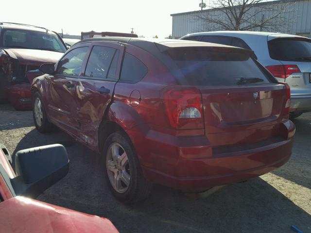 1B3HB48B57D226484 - 2007 DODGE CALIBER SX RED photo 3