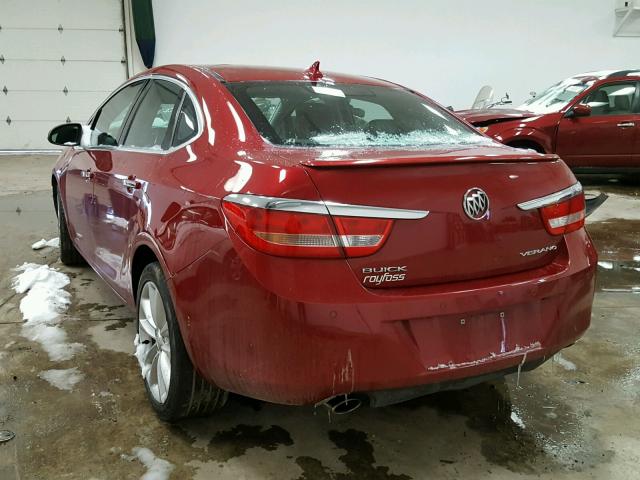 1G4PS5SK7C4217316 - 2012 BUICK VERANO RED photo 3