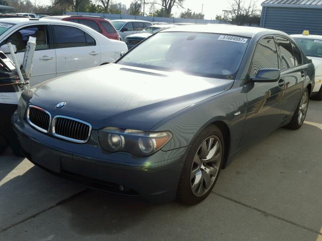 WBAGL63453DP67716 - 2003 BMW 745 I GRAY photo 2