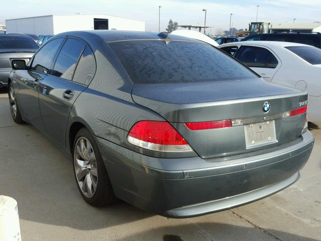 WBAGL63453DP67716 - 2003 BMW 745 I GRAY photo 3