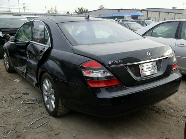 WDDNG86X07A105989 - 2007 MERCEDES-BENZ S 550 4MAT BLACK photo 3