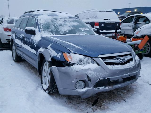 4S4BP61C287364824 - 2008 SUBARU OUTBACK 2. BLUE photo 1