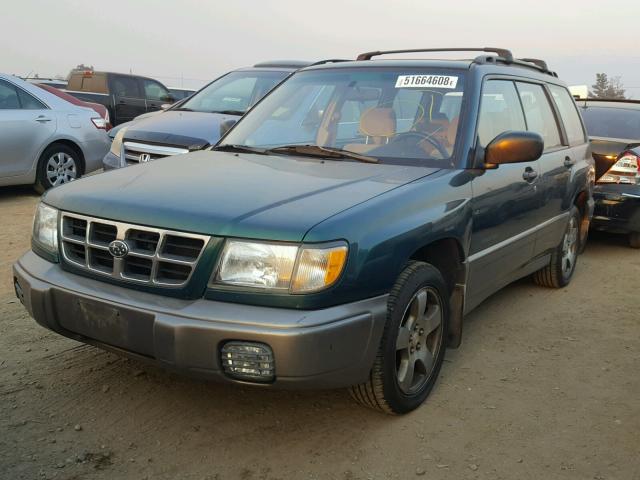 JF1SF6554YG705570 - 2000 SUBARU FORESTER S GREEN photo 2