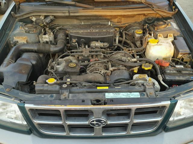 JF1SF6554YG705570 - 2000 SUBARU FORESTER S GREEN photo 7