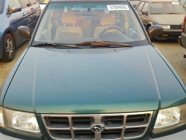 JF1SF6554YG705570 - 2000 SUBARU FORESTER S GREEN photo 9