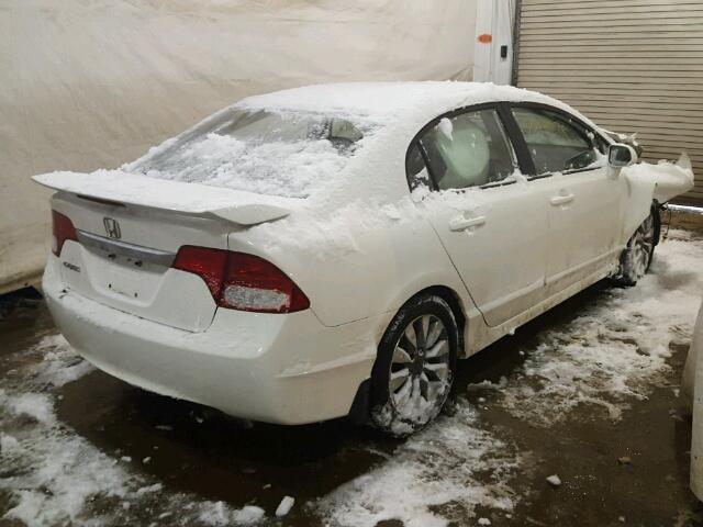 2HGFA16989H329350 - 2009 HONDA CIVIC EXL თეთრი ფოტო 4