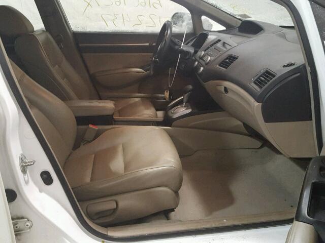 2HGFA16989H329350 - 2009 HONDA CIVIC EXL თეთრი ფოტო 5