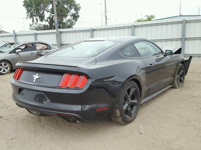 1FA6P8AMXF5429864 - 2015 FORD MUSTANG BLACK photo 4