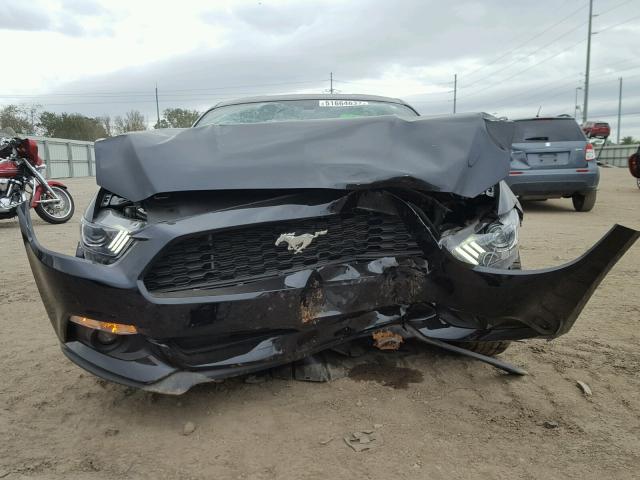 1FA6P8AMXF5429864 - 2015 FORD MUSTANG BLACK photo 9