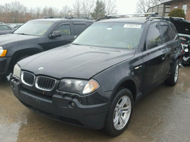 WBXPA934X4WC34038 - 2004 BMW X3 3.0I BLACK photo 2