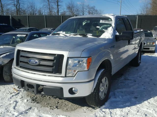 1FTEX1E89AFD40350 - 2010 FORD F150 SUPER GRAY photo 2