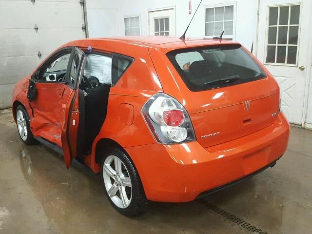 5Y2SP6E06AZ402733 - 2010 PONTIAC VIBE ORANGE photo 3