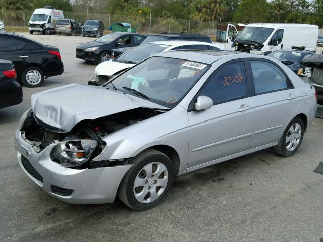 KNAFE221895600288 - 2009 KIA SPECTRA EX SILVER photo 2