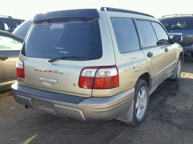 JF1SF655X1G713775 - 2001 SUBARU FORESTER S GREEN photo 4
