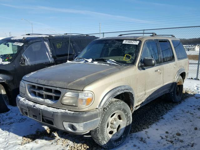 1FMZU73E8YZB74073 - 2000 FORD EXPLORER X BEIGE photo 2